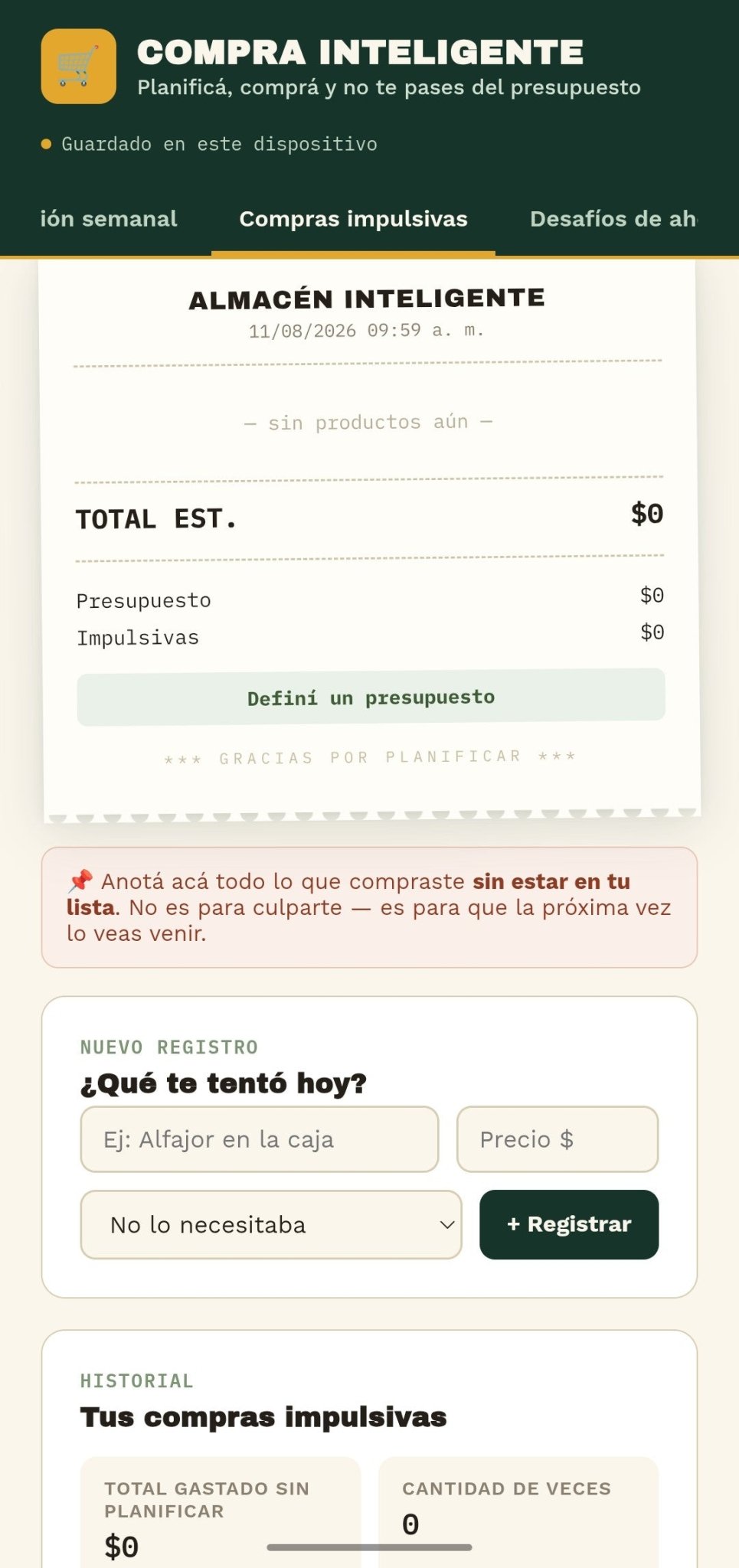 Compra Inteligente — Sistema Digital de Lista y Presupuesto para el Súper - Digitalventas