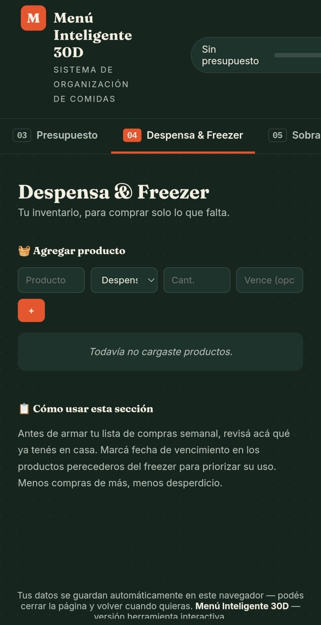Menú Inteligente 30D — El sistema para dejar de pensar todos los días qué cocinar - Digitalventas