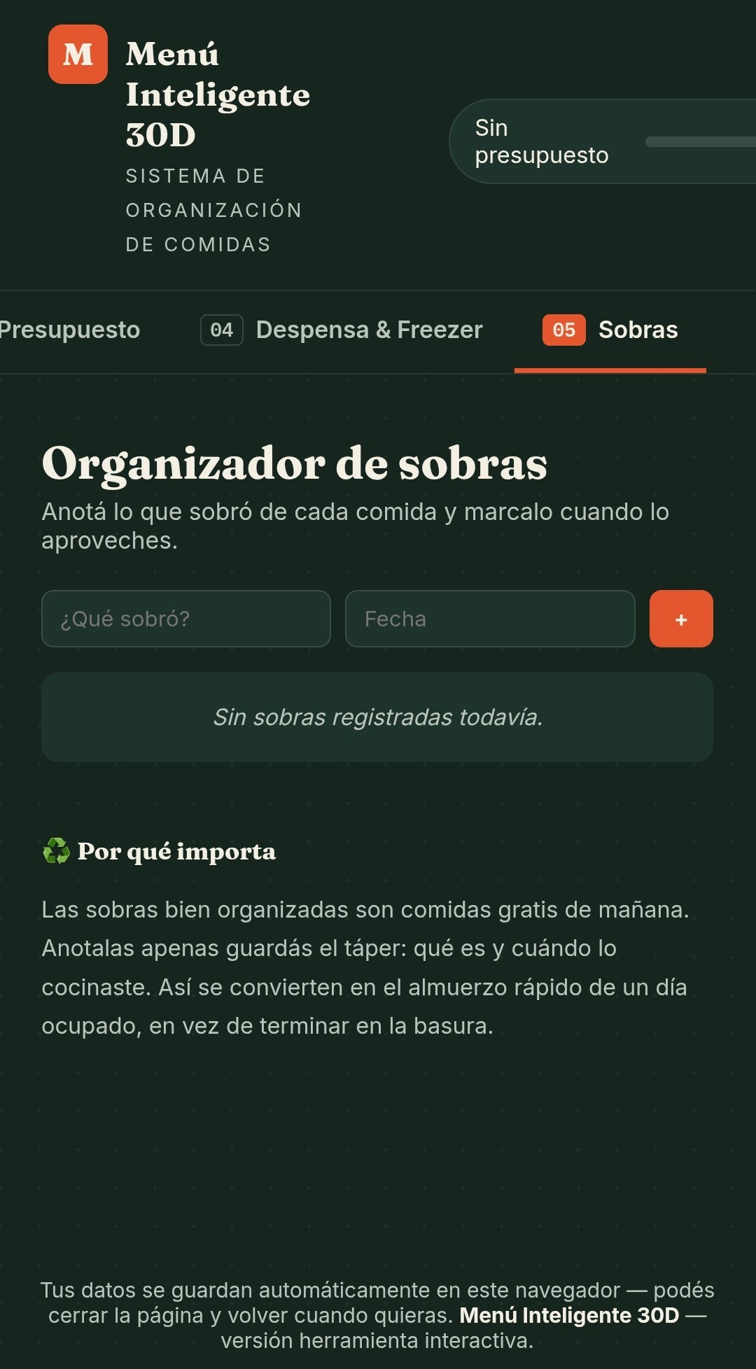 Menú Inteligente 30D — El sistema para dejar de pensar todos los días qué cocinar - Digitalventas