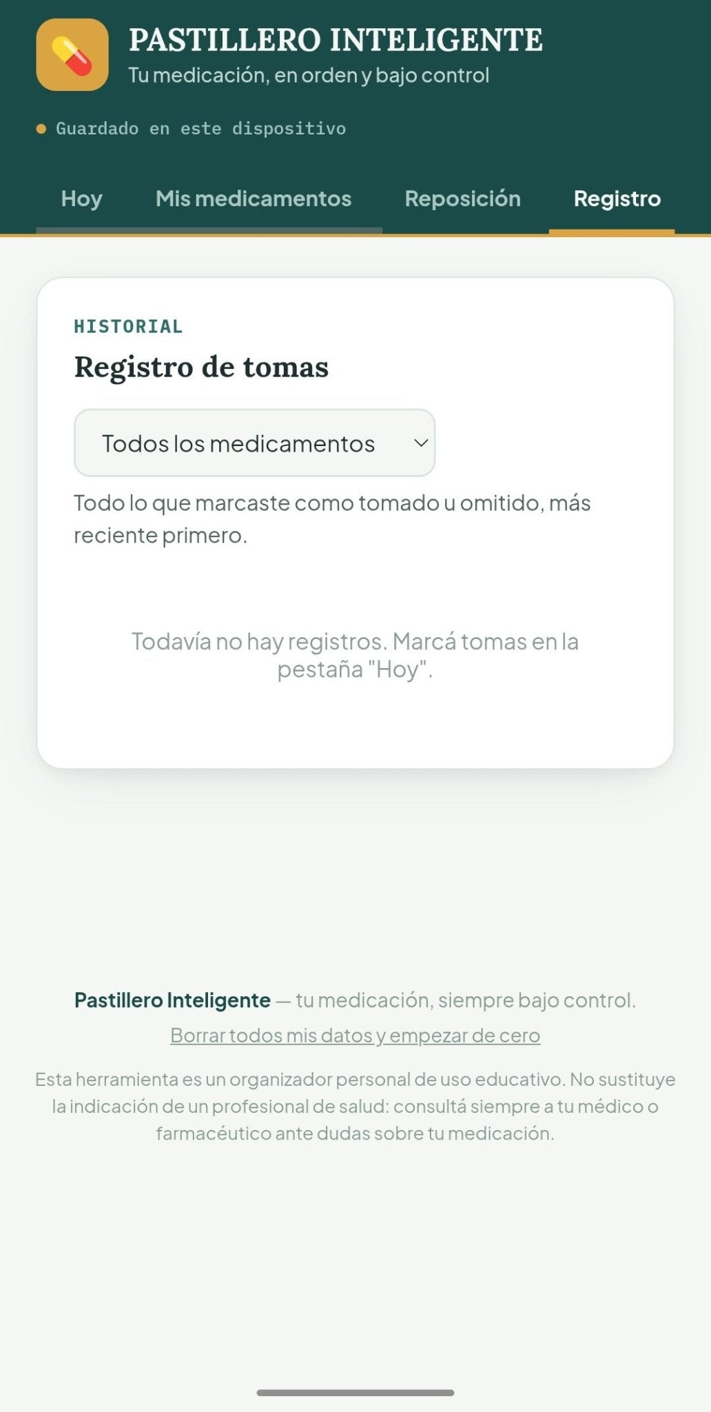 Pastillero Inteligente — Panel Digital de Medicación - Digitalventas