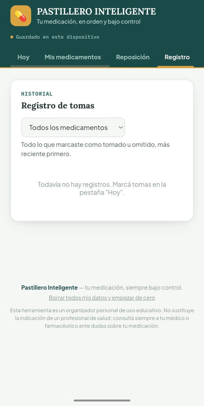 Pastillero Inteligente — Panel Digital de Medicación - Digitalventas