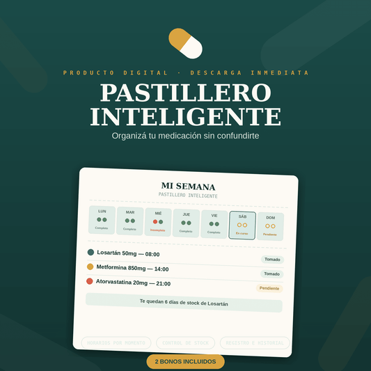 Pastillero Inteligente — Panel Digital de Medicación - Digitalventas