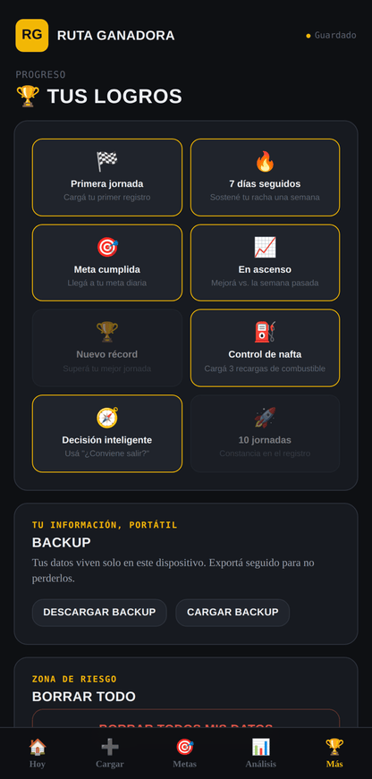 Ruta Ganadora — Ganancia Real, Historial y Comparador de Apps para Choferes y Repartidores - Digitalventas
