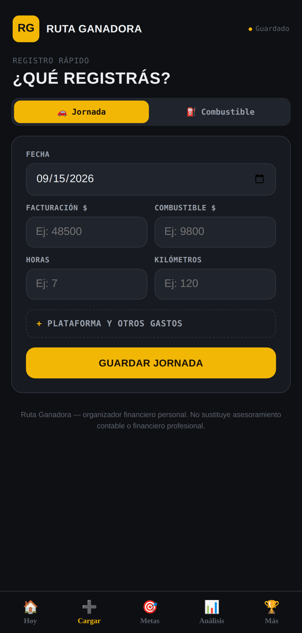 Ruta Ganadora — Ganancia Real, Historial y Comparador de Apps para Choferes y Repartidores - Digitalventas