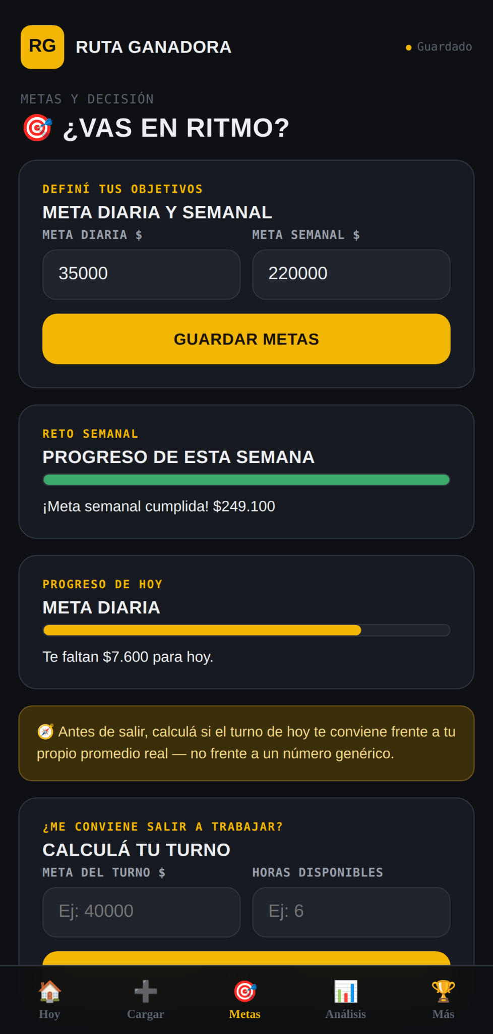 Ruta Ganadora — Ganancia Real, Historial y Comparador de Apps para Choferes y Repartidores - Digitalventas